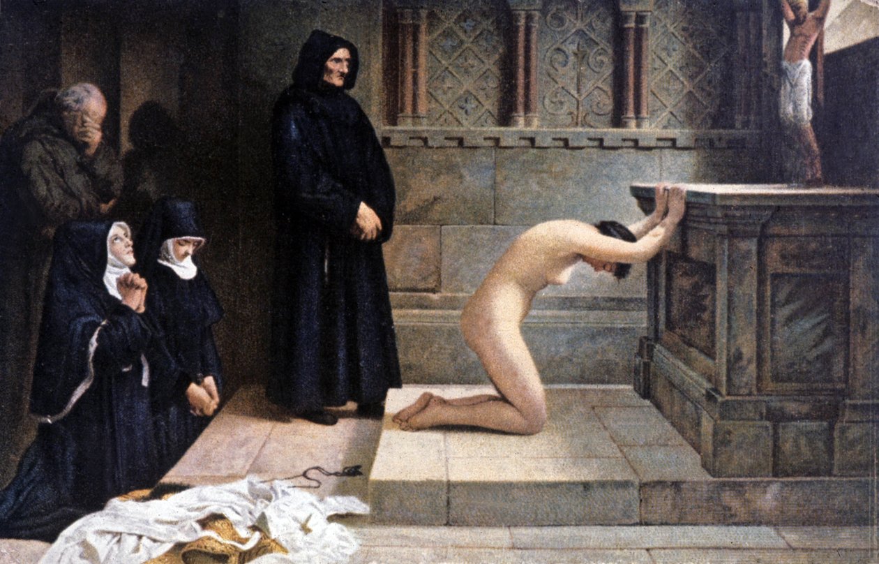 Magyarországi Szent Erzsébet nagy lemondó cselekedete alkotó: Philip Hermogenes (after) Calderon