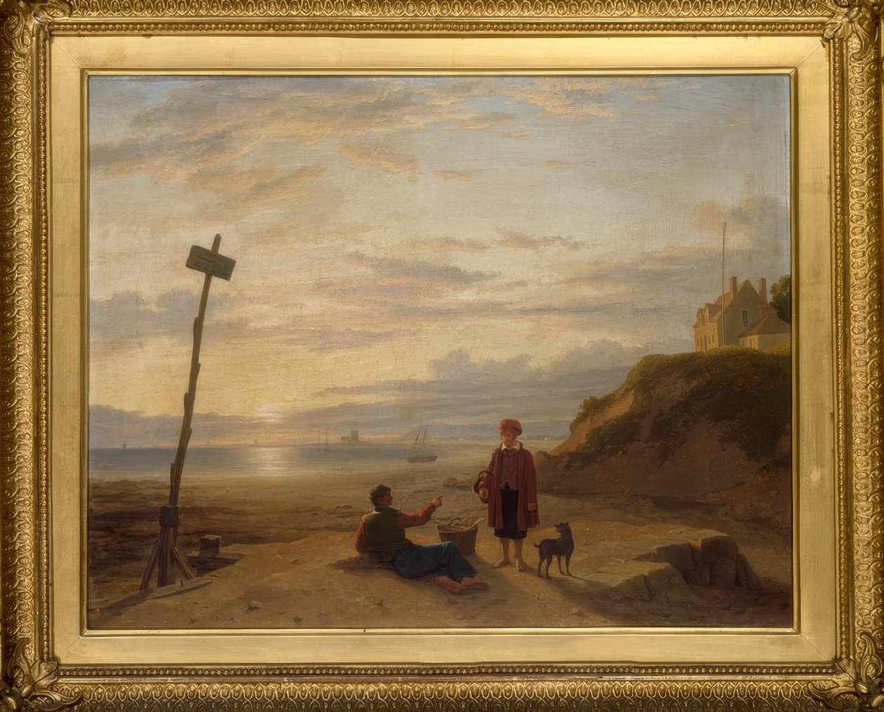 Ph. H. Rogers, Osztrigafiúk a reggeli fogásról beszélgetnek…/ 1835 alkotó: Philip Hutchins Rogers