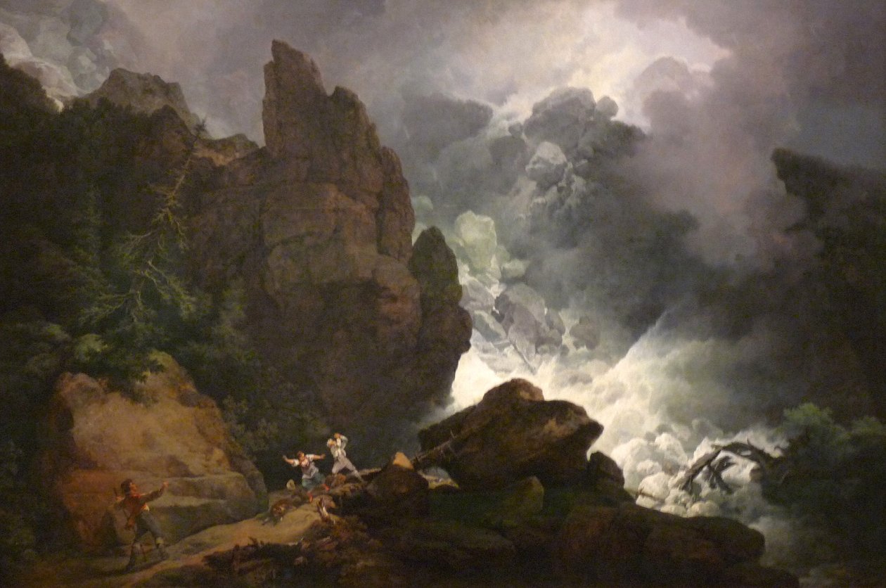 Lavina az Alpokban alkotó: Philip James de Loutherbourg