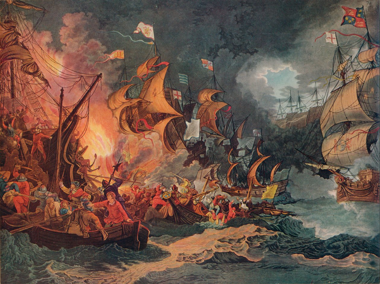 A spanyol Armada veresége, 1797 alkotó: Philip James de Loutherbourg