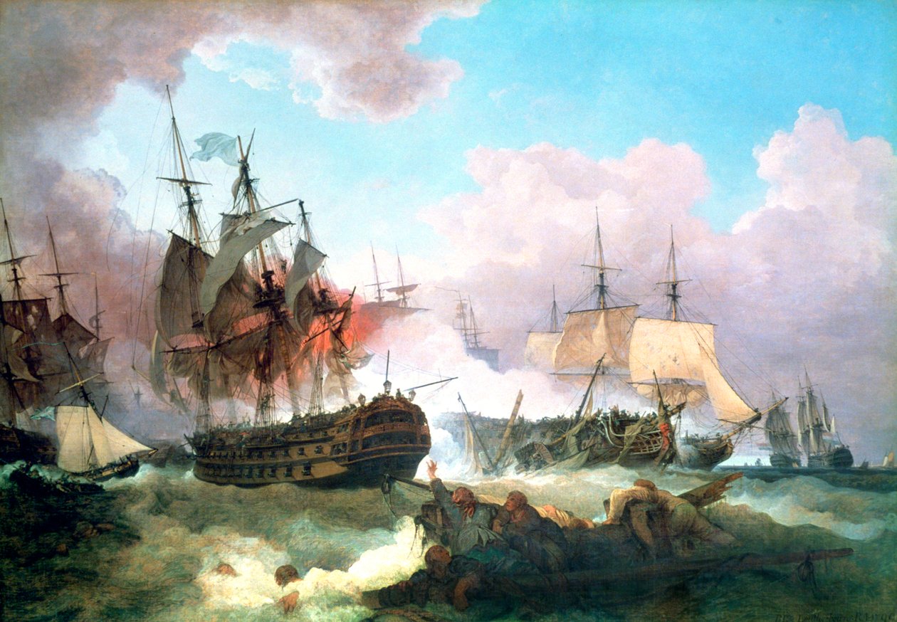 A camperdowni csata, 1799 alkotó: Philip James de Loutherbourg