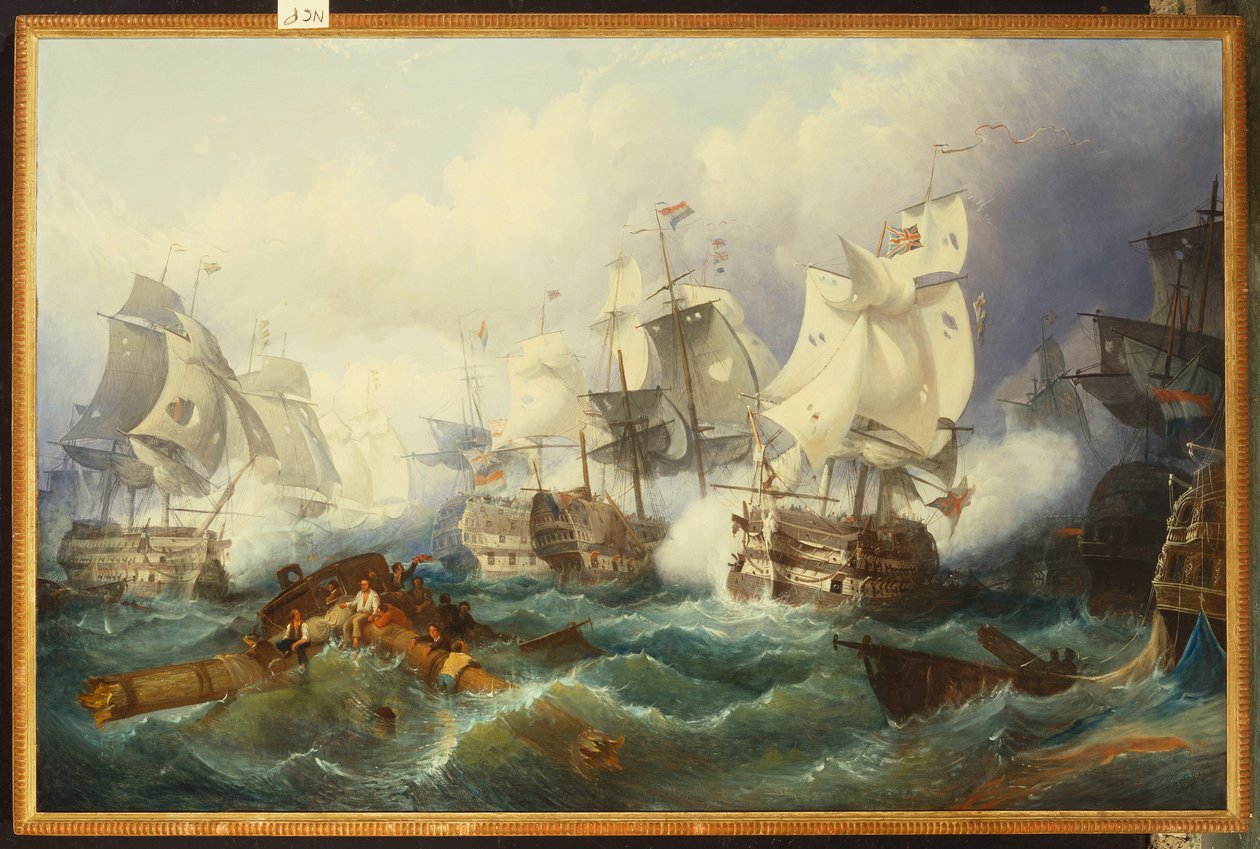 A trafalgari csata alkotó: Philip James de Loutherbourg