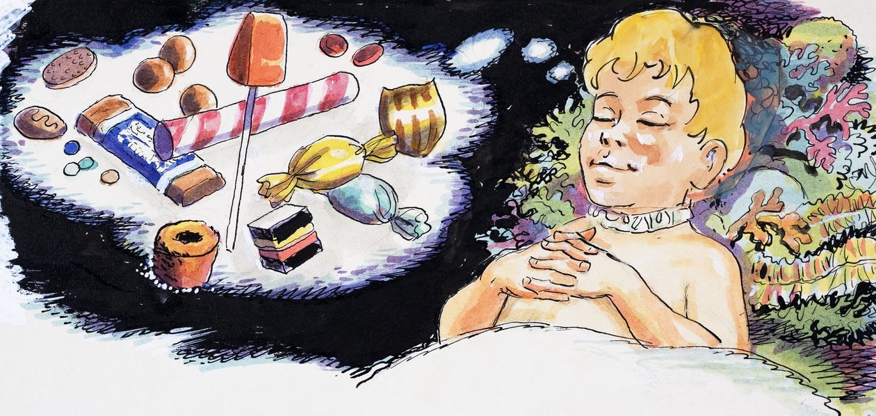 Édes álmok, illusztráció Charles Kingsley 