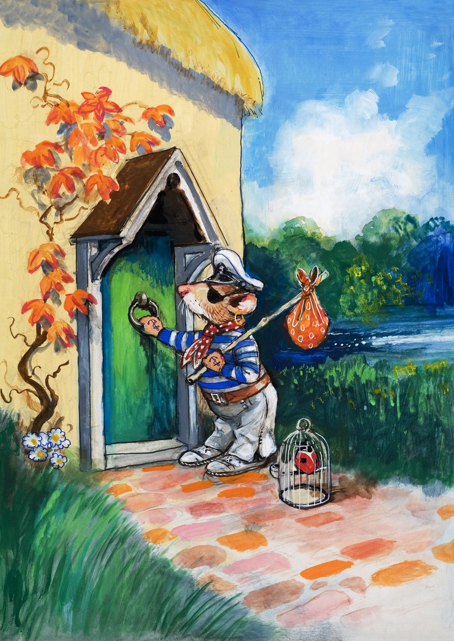 A városi egér és a vidéki egér (gouache, papír) alkotó: Philip Mendoza
