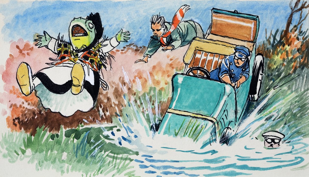 Toad of Toad Hall (gouache, papír) alkotó: Philip Mendoza