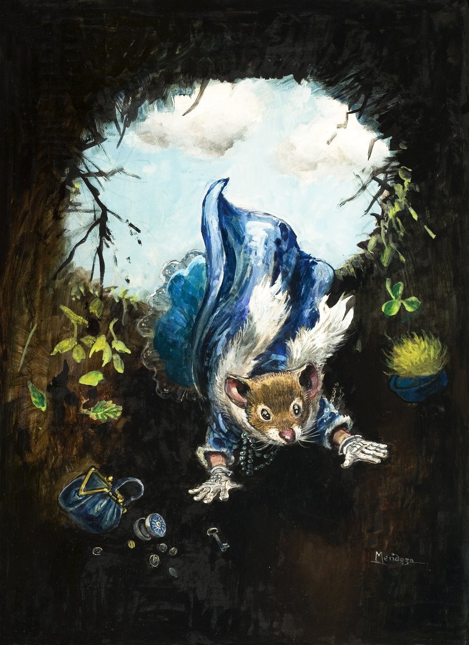 Városi egér és vidéki egér (gouache, papír) alkotó: Philip Mendoza
