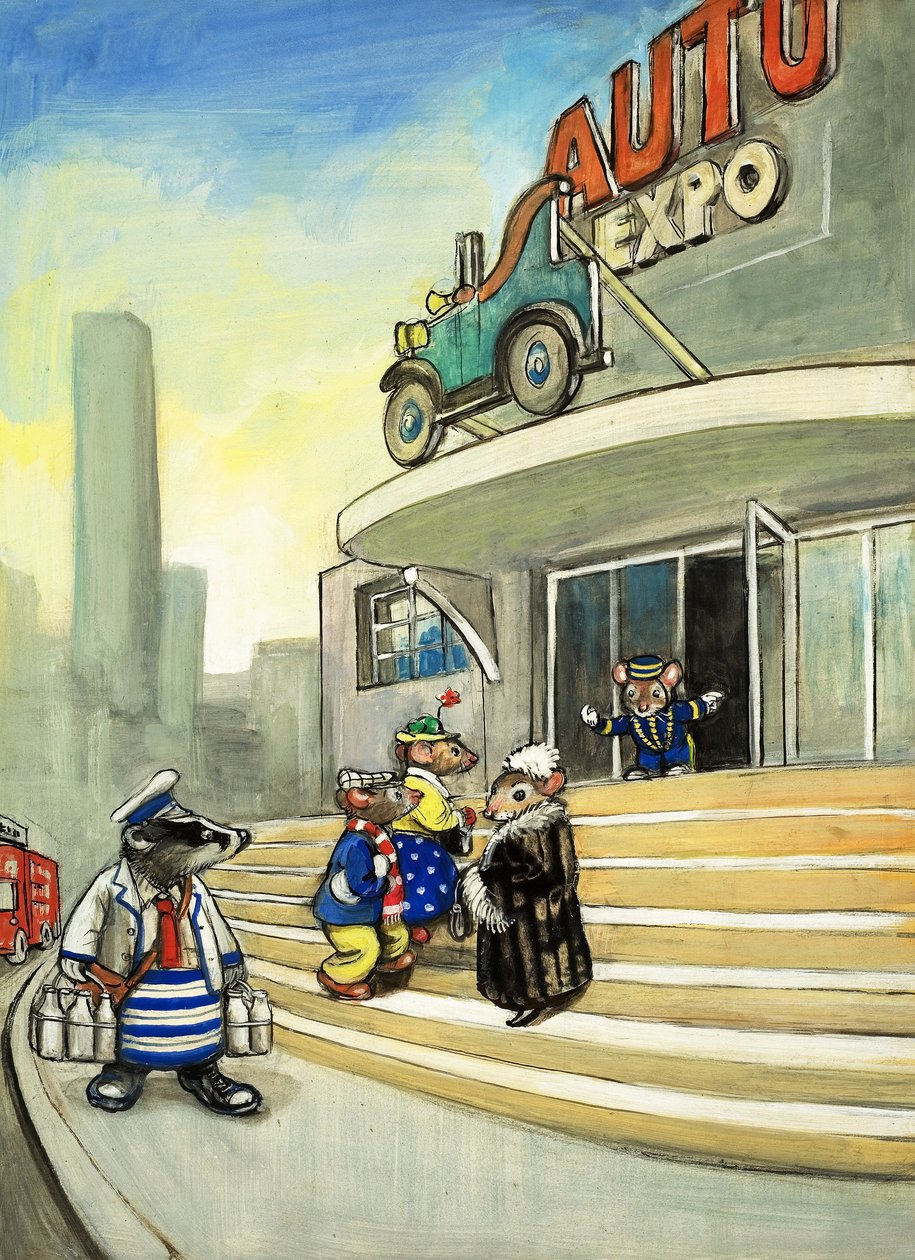 Városi egér és vidéki egér (gouache, papír) alkotó: Philip Mendoza