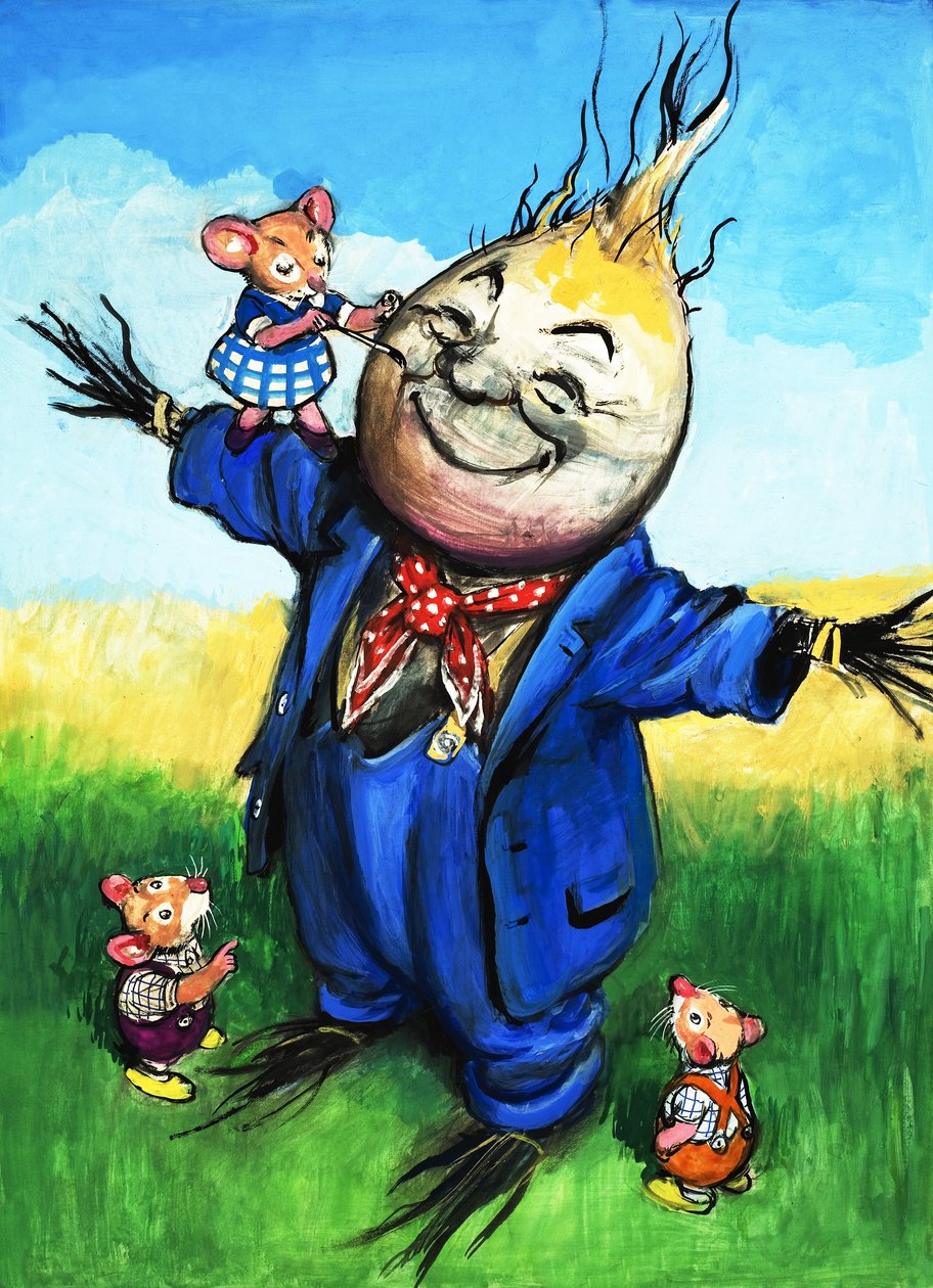 Városi egér és vidéki egér (gouache, papír) alkotó: Philip Mendoza