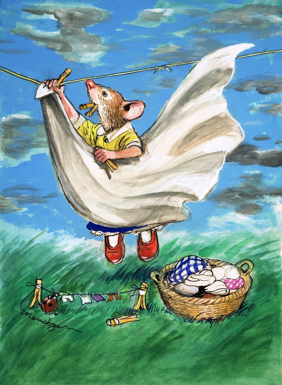 Városi egér és vidéki egér (gouache, papír) alkotó: Philip Mendoza