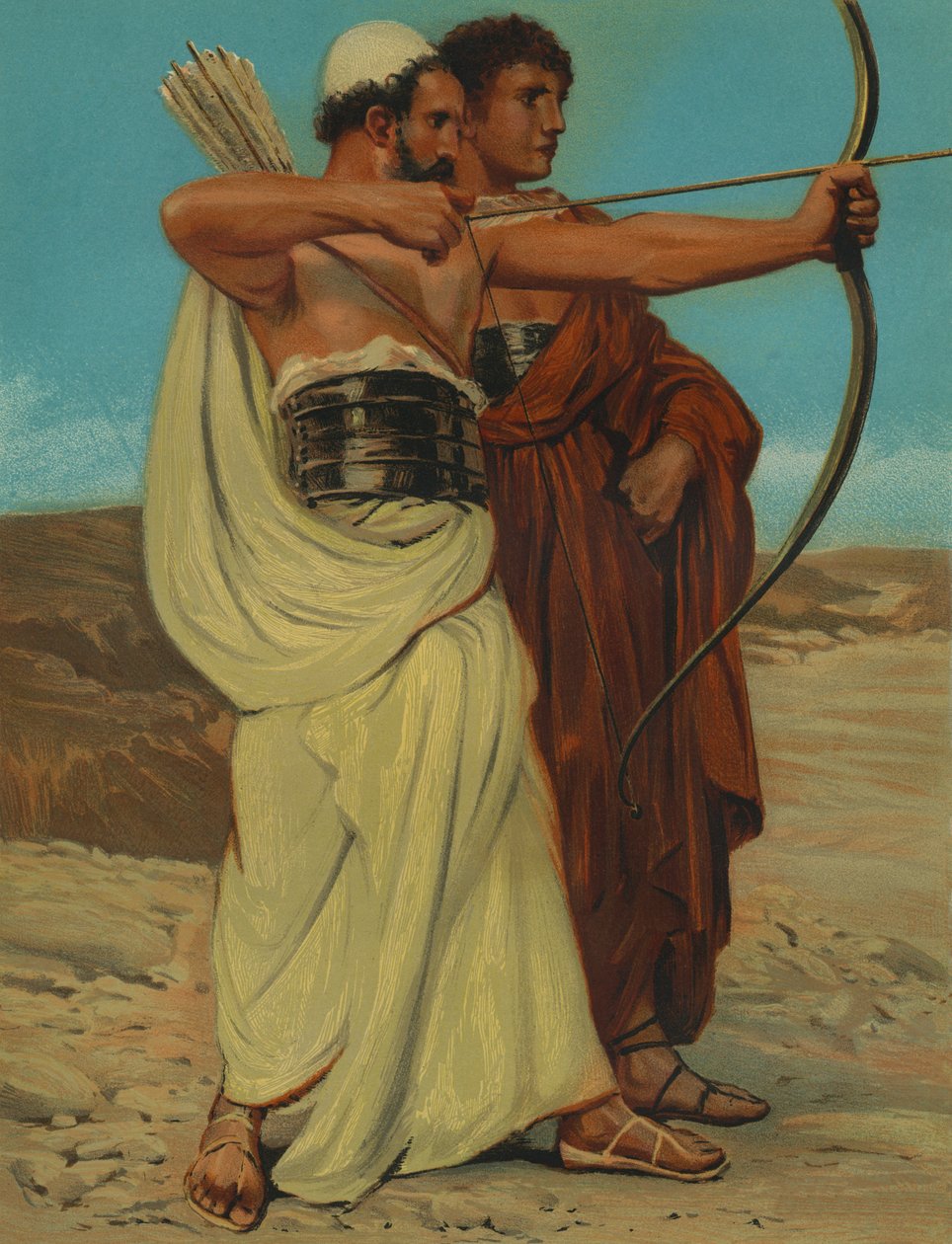 Jonatán és Dávid alkotó: Philip Richard Morris