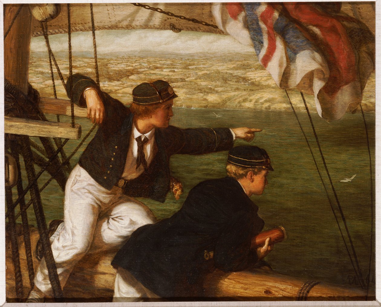 Land Ahoy!, 1864 alkotó: Philip Richard Morris