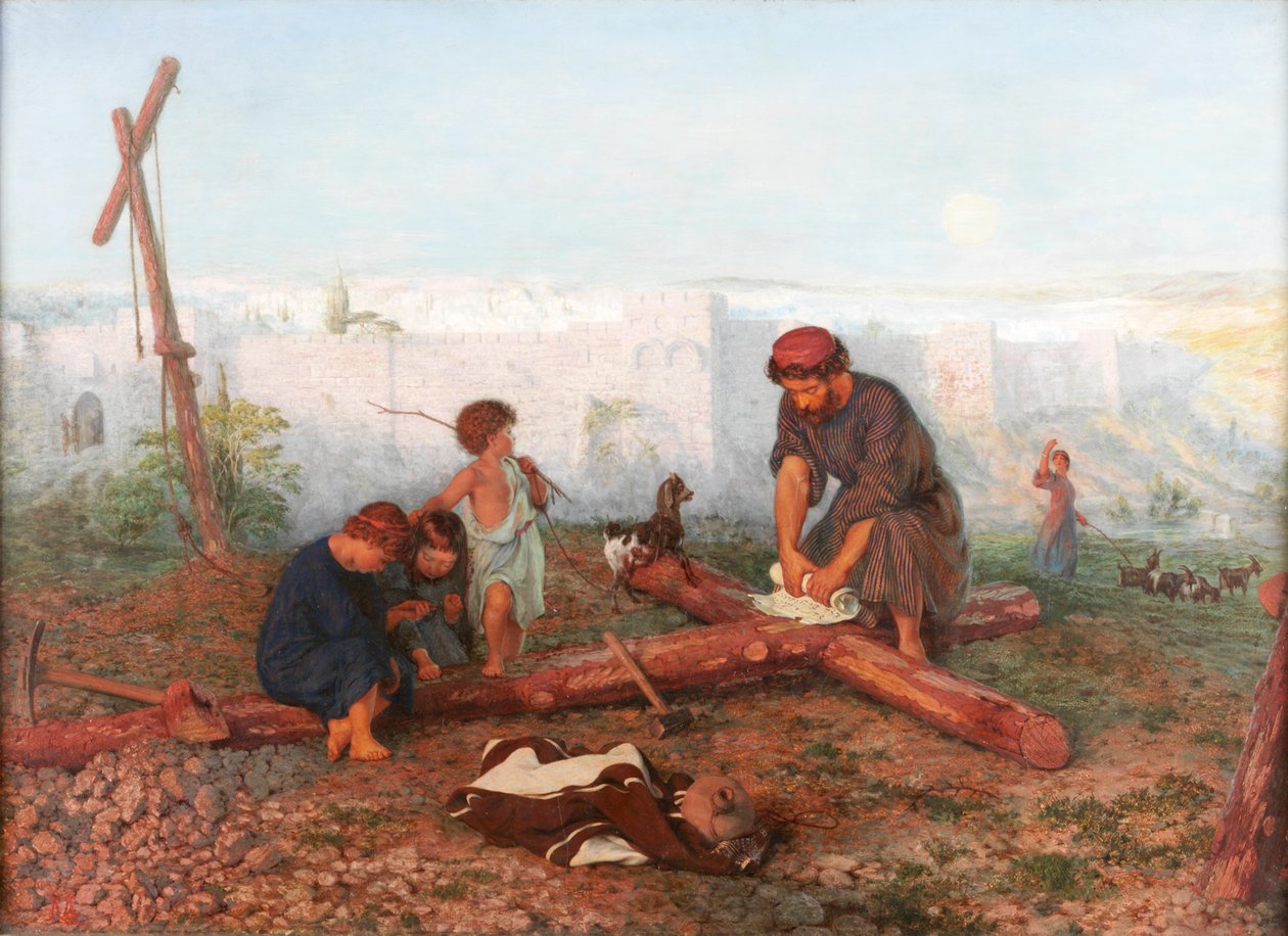 Ahol keresztre feszítették, 1862 alkotó: Philip Richard Morris