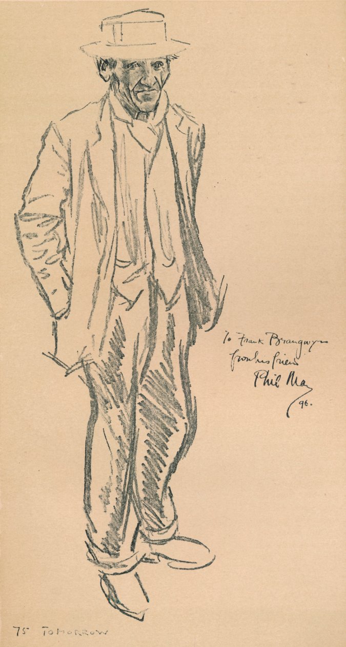 Phil May önarcképe, 1896, 1903 alkotó: Philip William May