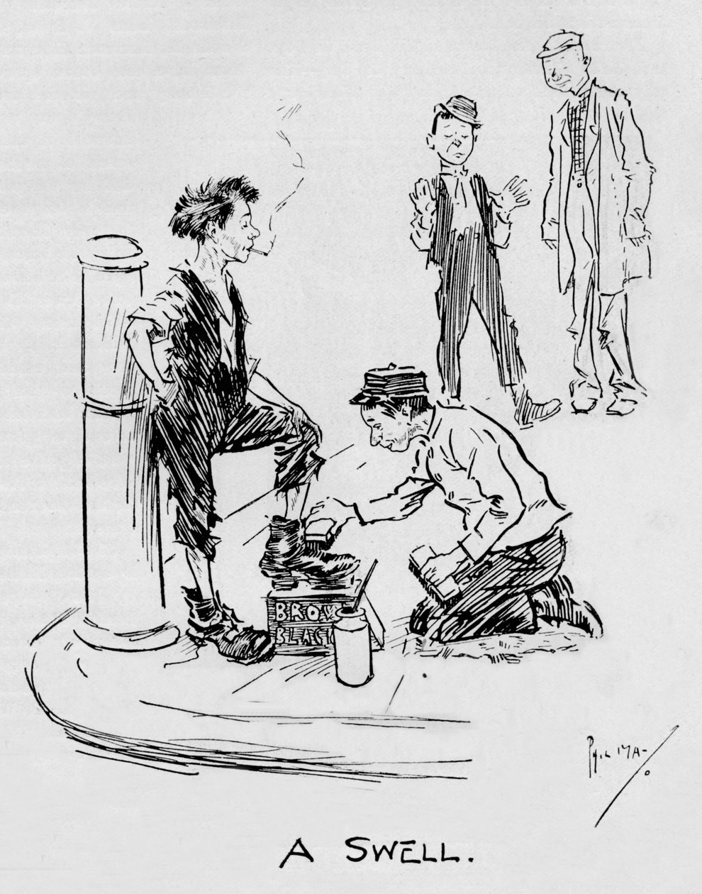 A Swell, 1896, 1897 alkotó: Philip William May