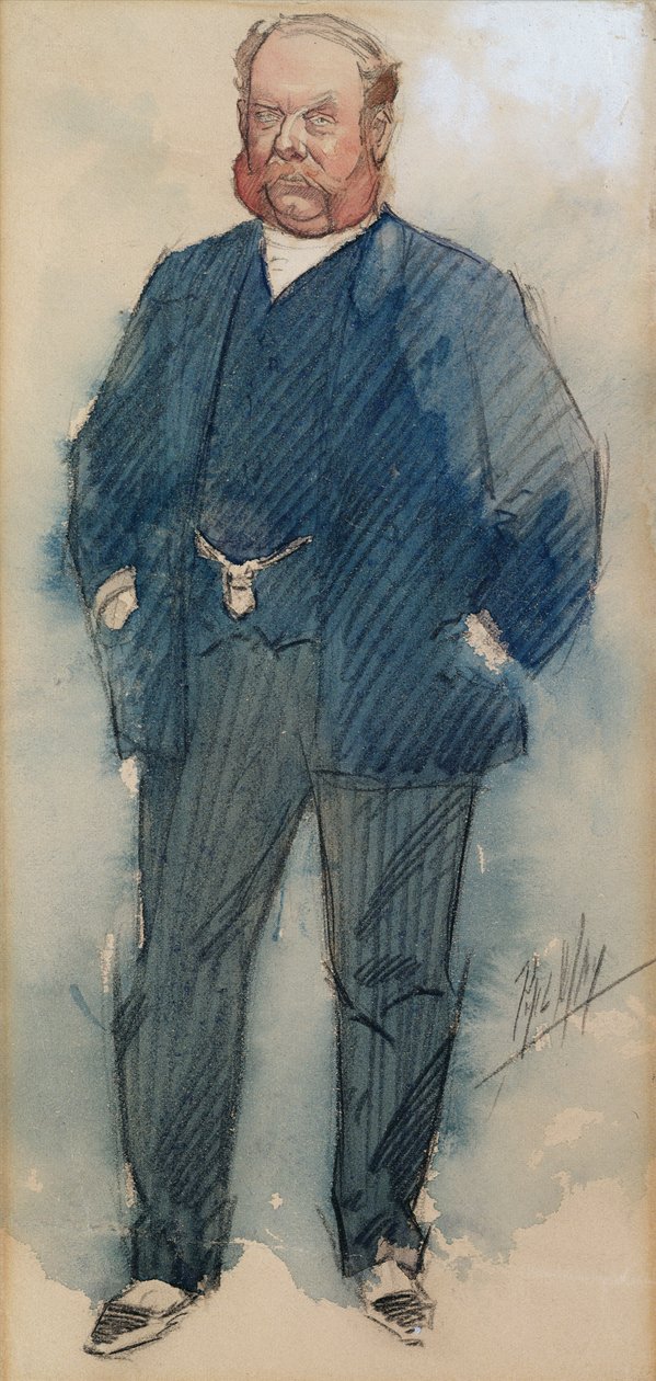 North ezredes (toll és tinta, akvarell és gouache papíron) alkotó: Philip William May