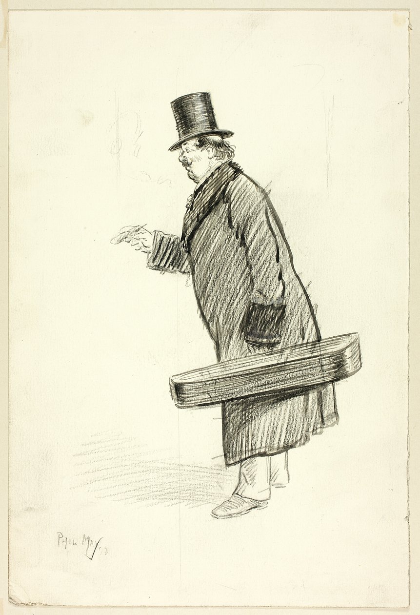 Férfi hegedűtokkal alkotó: Philip William May