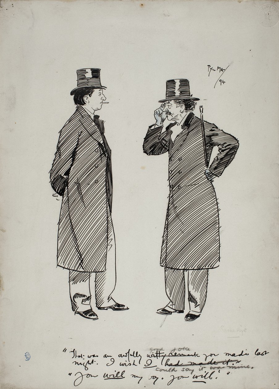 Oscar Wilde és Whistler alkotó: Philip William May