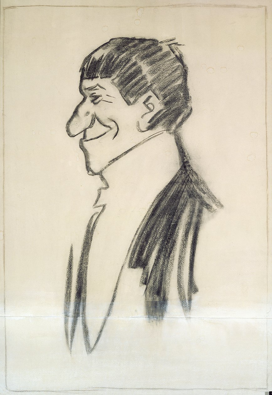 Önarckép (szén, papíron) alkotó: Philip William May