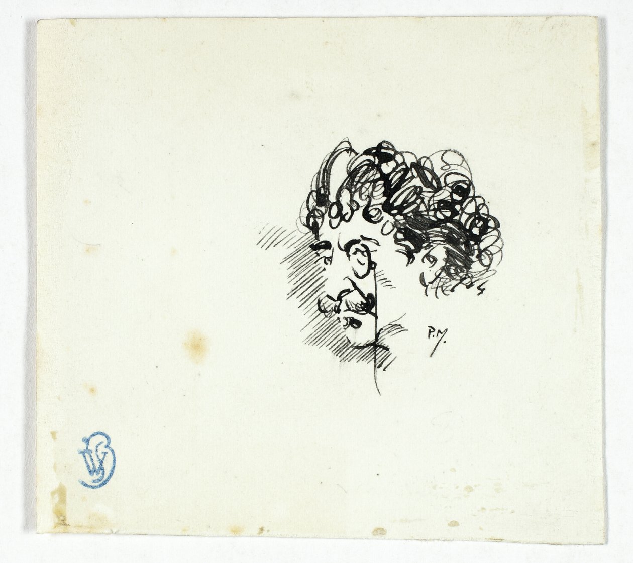 Whistler fejének vázlata alkotó: Philip William May