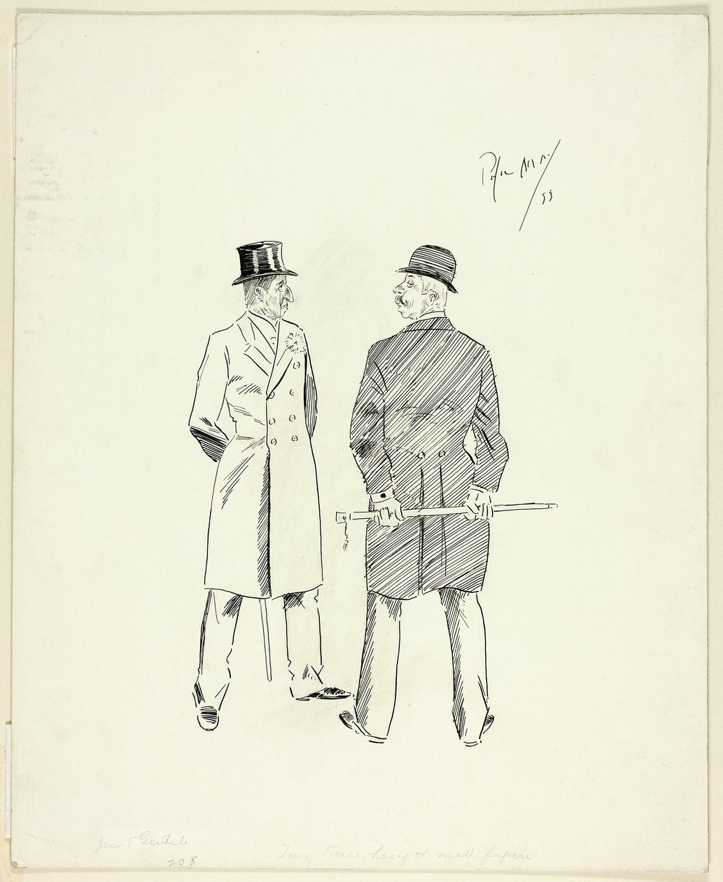Két sétapálcás úriember alkotó: Philip William May