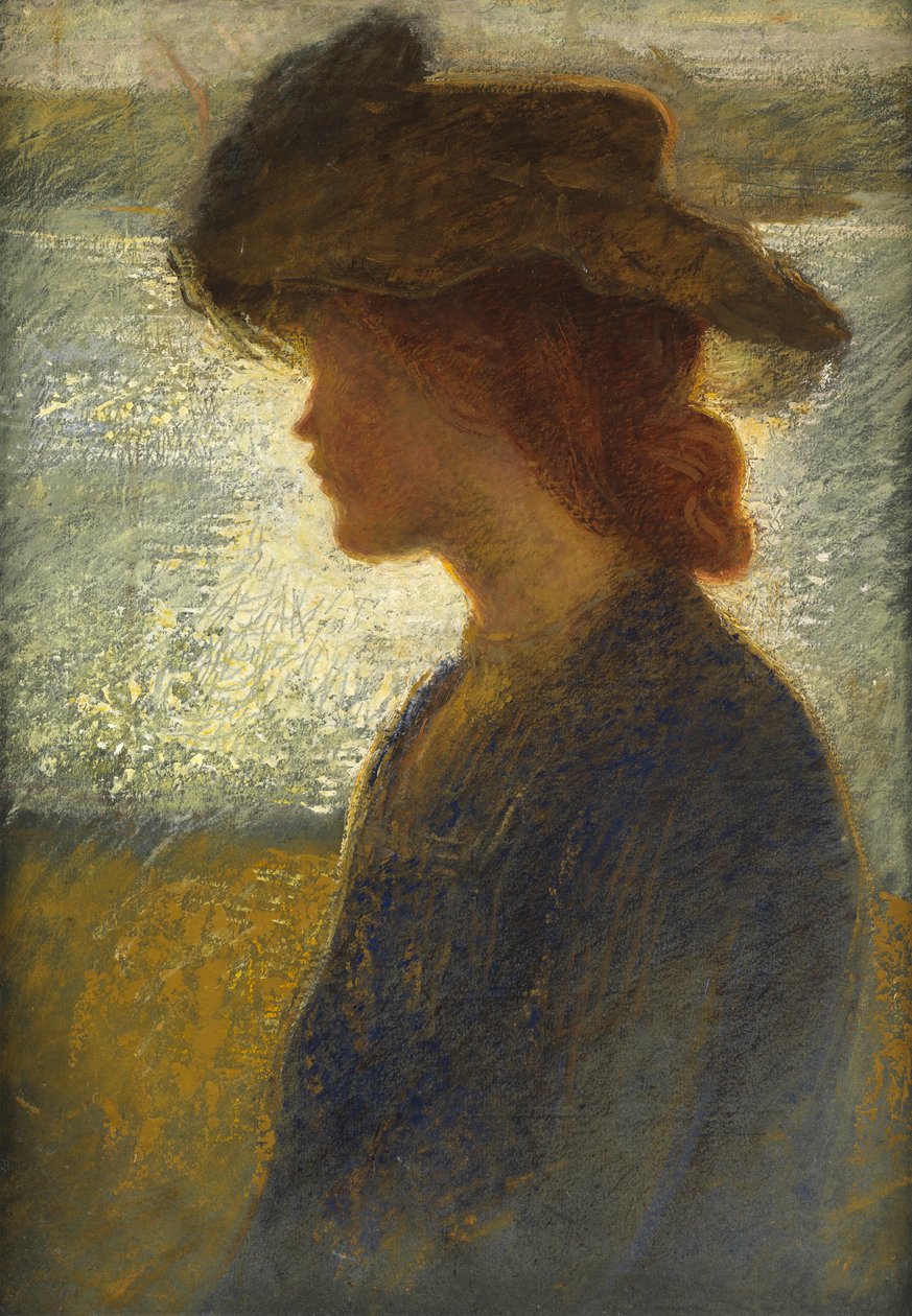 Fény ellen, folyó mellett (olaj a fedélzeten) alkotó: Philip Wilson Steer