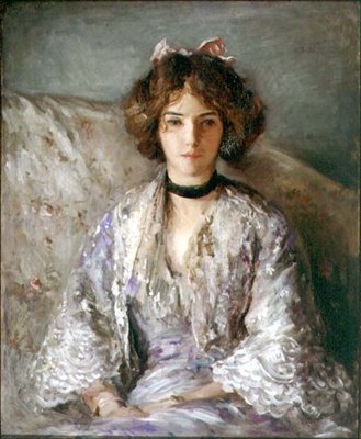 Ethel Warwick kisasszony portréja (olaj, vászon) alkotó: Philip Wilson Steer