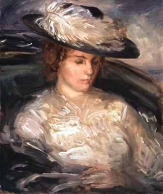 Miss Scobell portréja fürdőszékben (A lábadozó) (olaj, vászon) alkotó: Philip Wilson Steer