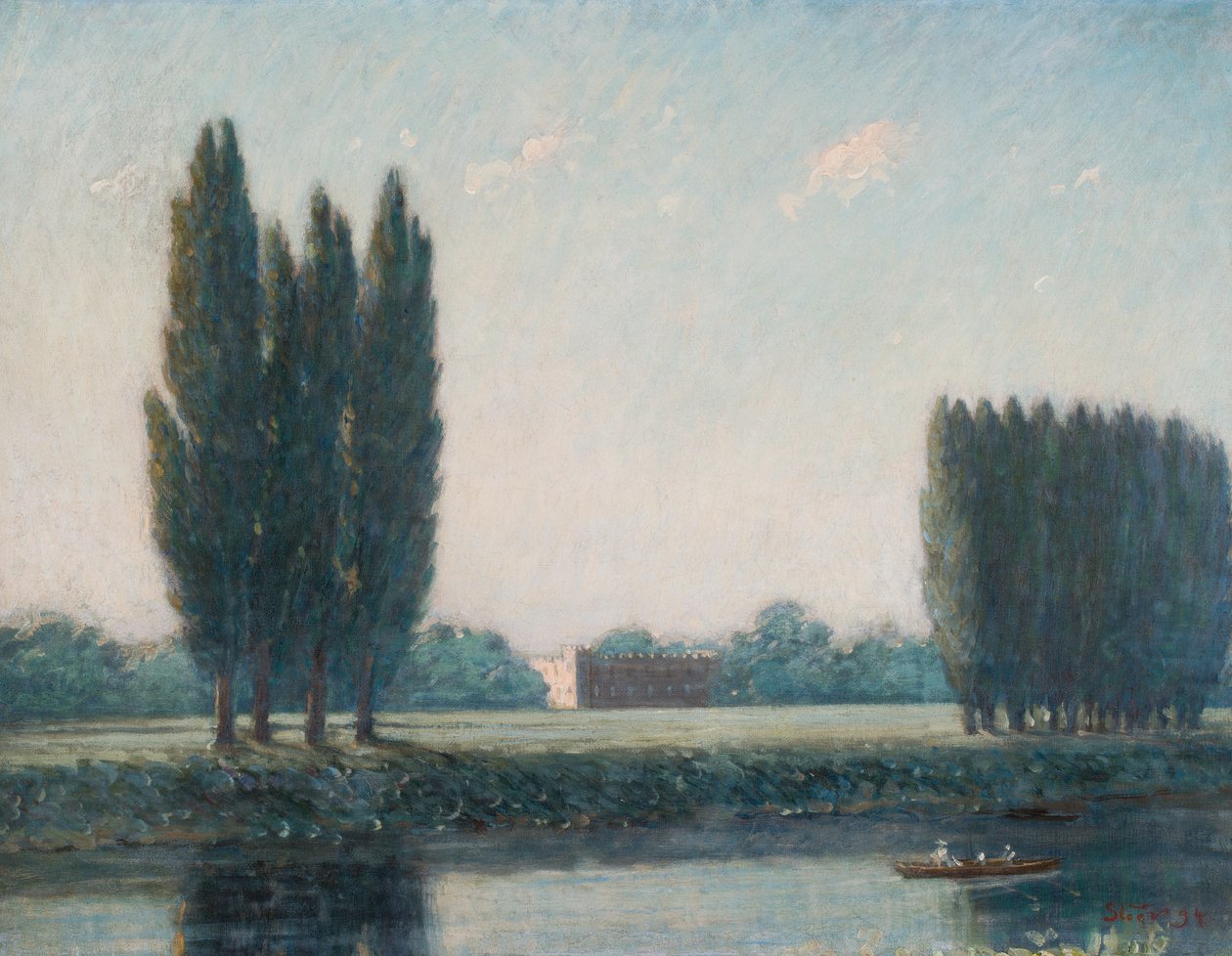 Syon-ház a folyóról, 1894 körül (olaj, vászon) alkotó: Philip Wilson Steer