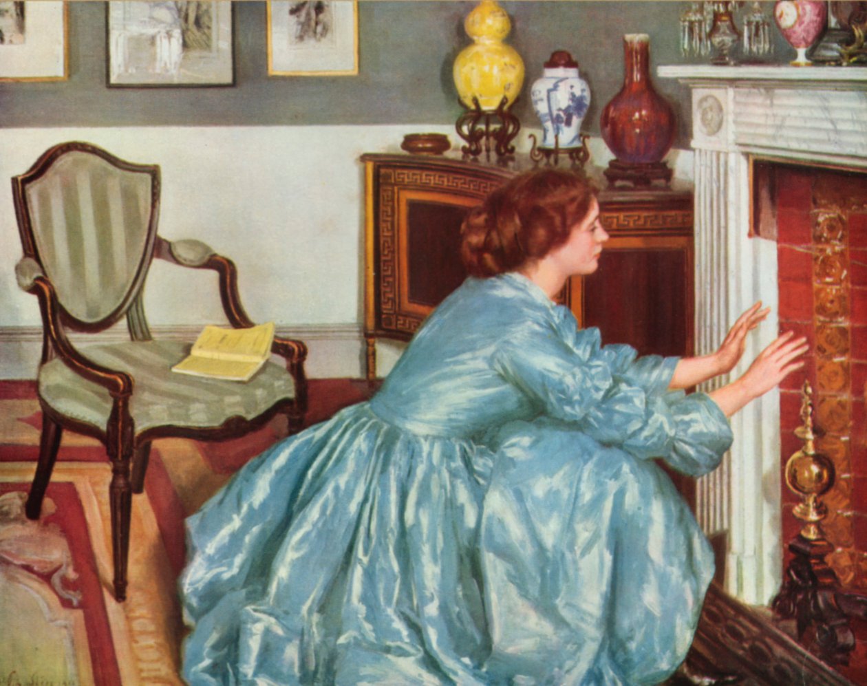 A fejezet vége (színes litográfia) alkotó: Philip Wilson Steer