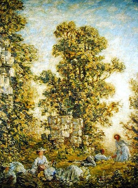 Piknik, Little Dean (olaj, vászon) alkotó: Philip Wilson Steer