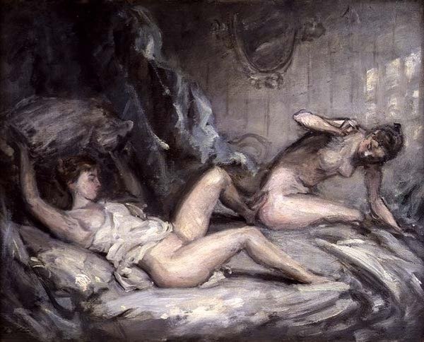 A párnacsata (olaj, vászon) alkotó: Philip Wilson Steer