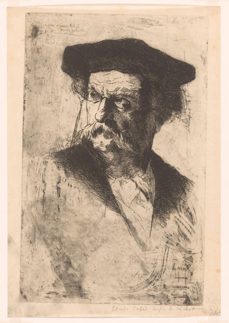 Egy férfi portréja alkotó: Philip Zilcken (signed by artist)