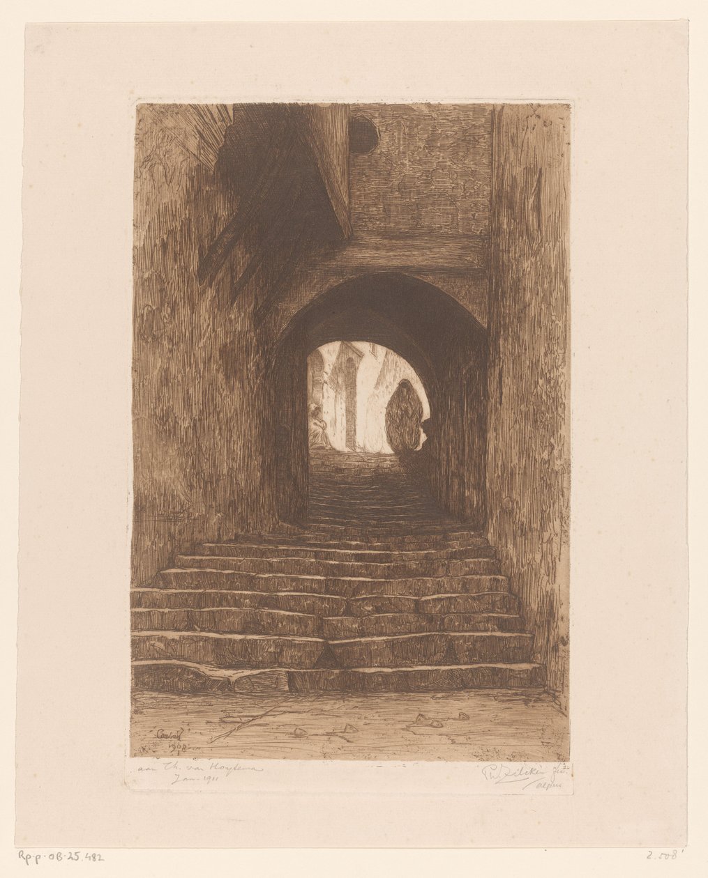 Utca lépcsőkkel, Algírban Rue d