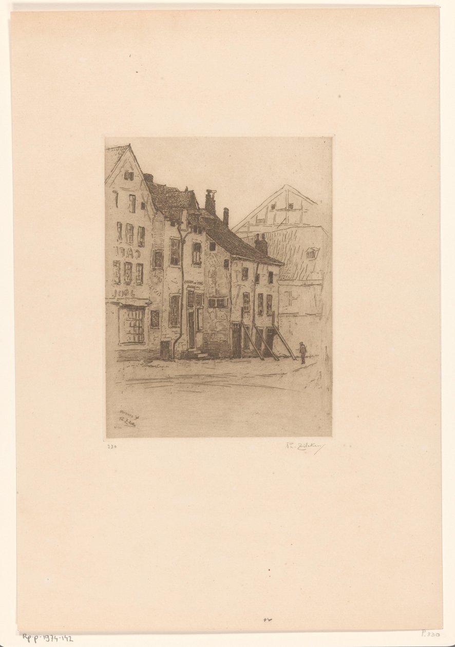 Régi házak a Place Verte-n, Verviersben Vieilles maisons, Place Verte (Verviers) (eredeti cím) alkotó: Philip Zilcken
