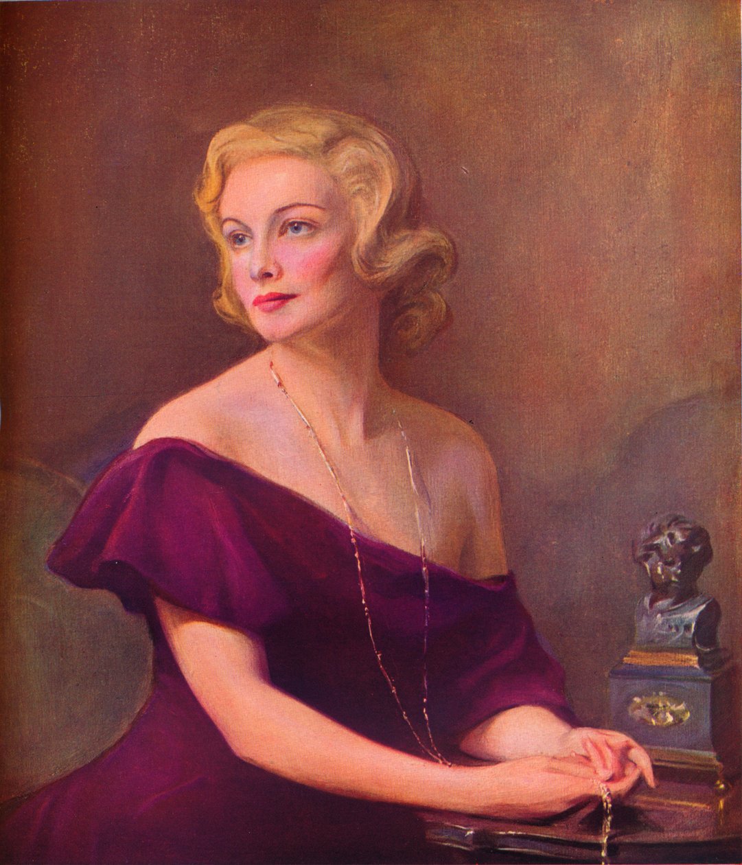 Madeleine Carroll portréja, 1935, 1936. alkotó: Philip de László