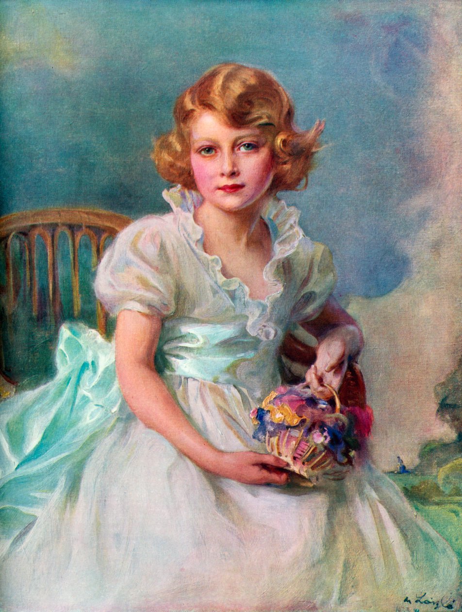 Erzsébet hercegnő, 1926-, a Nemzetközösség királynője, 1937. alkotó: Philip de László