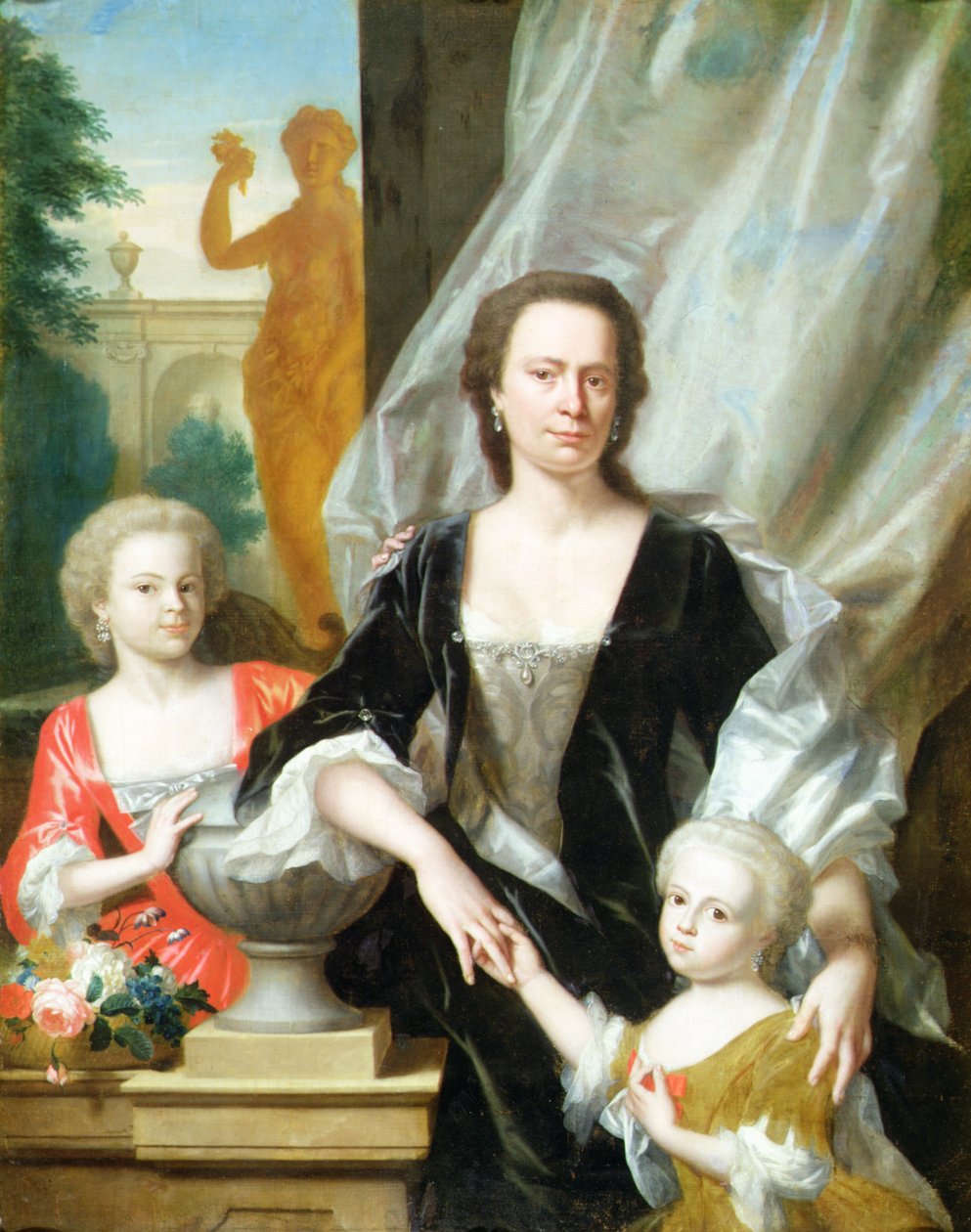 Sybilla Volkera Sighterman lányaival alkotó: Philip van Dyck