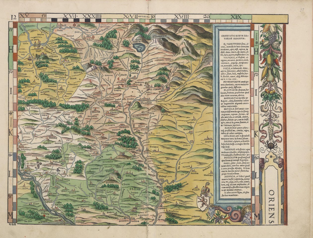 Bajor vidéki asztalok 1568 -ból (12. panel) alkotó: Philipp Apian