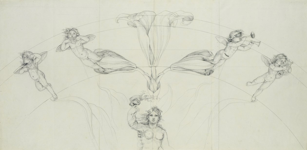 Aurora és zene, 1809 alkotó: Philipp Otto Runge