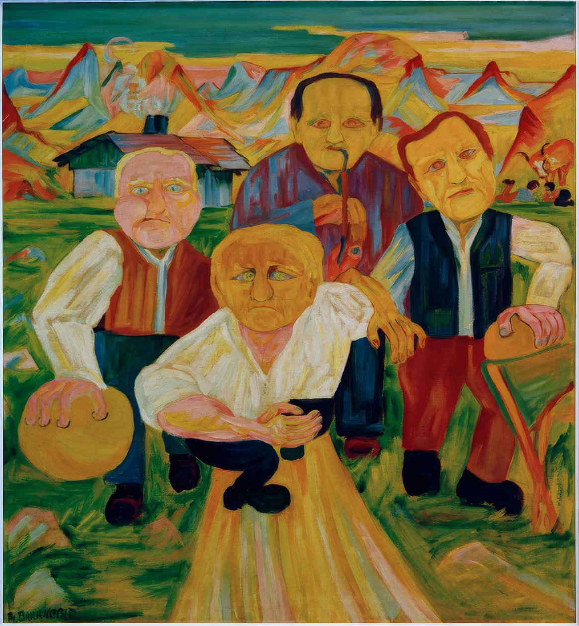 Bowler az Alpon, (tekéző) alkotó: Philipp Bauknecht