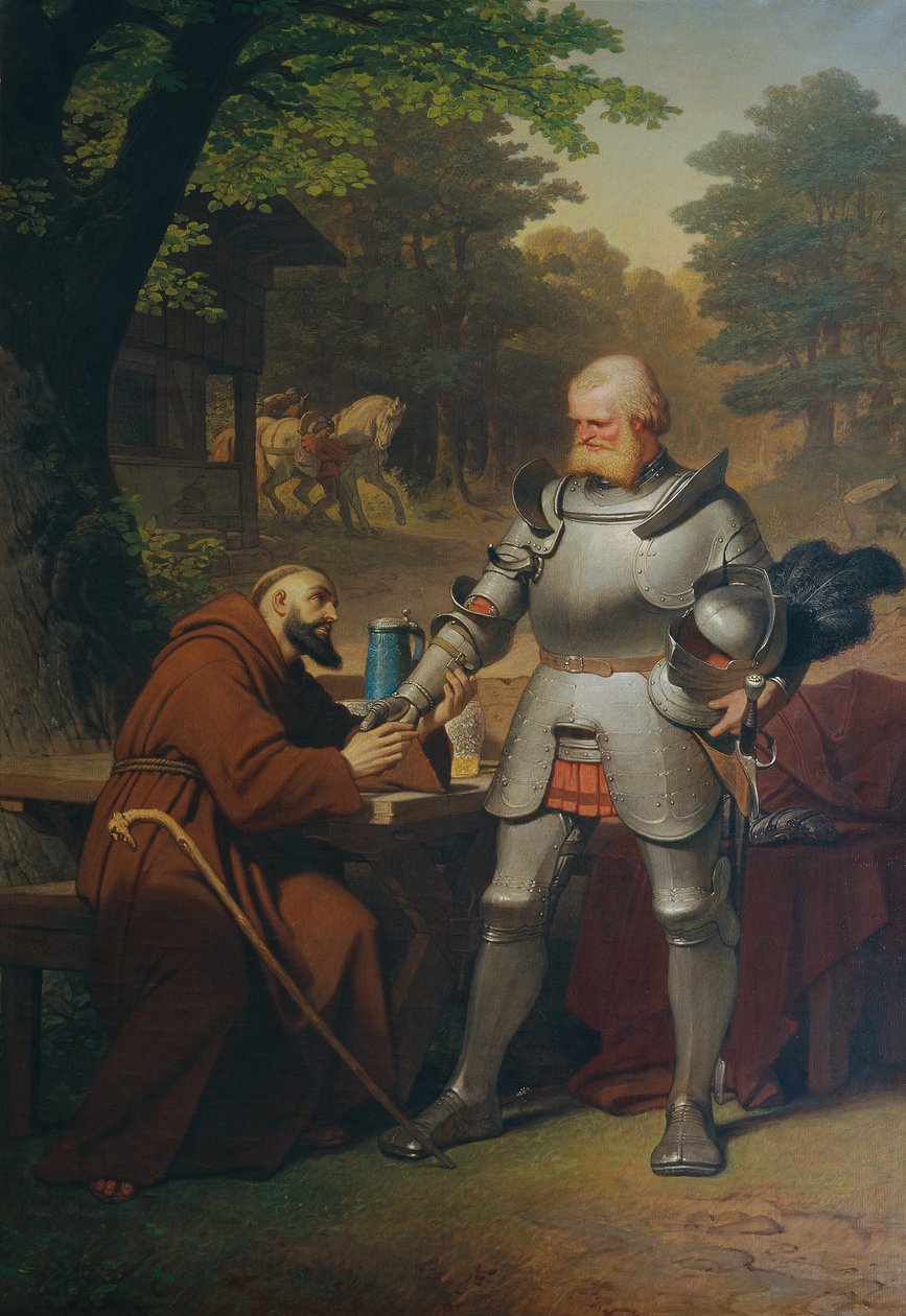 Jelenet Goethe Götz von Berlichingen című művéből alkotó: Philipp Foltz