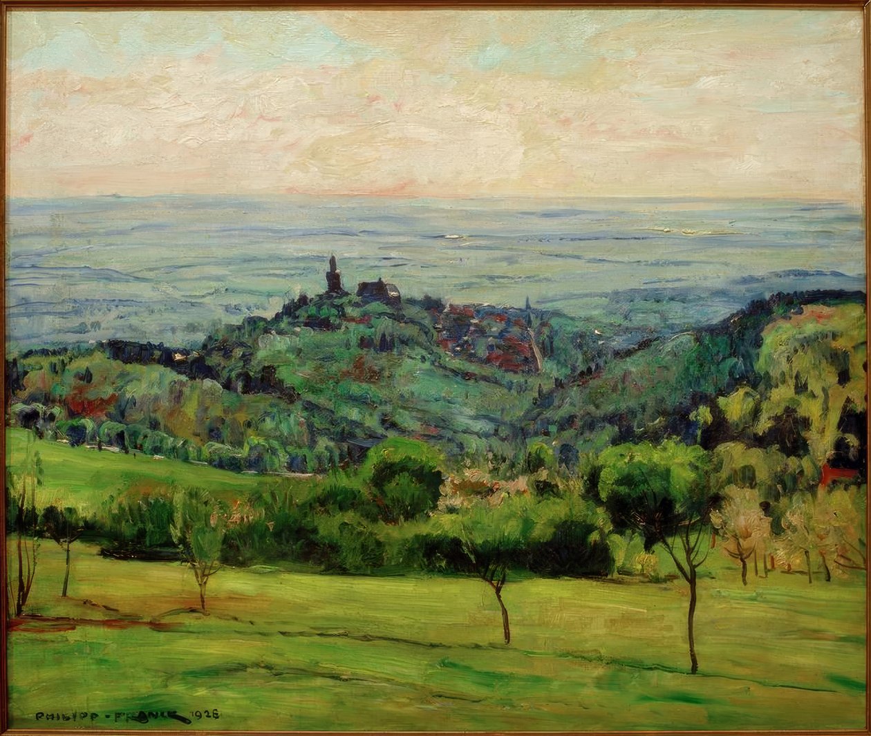 Kronberg kilátása alkotó: Philipp Franck