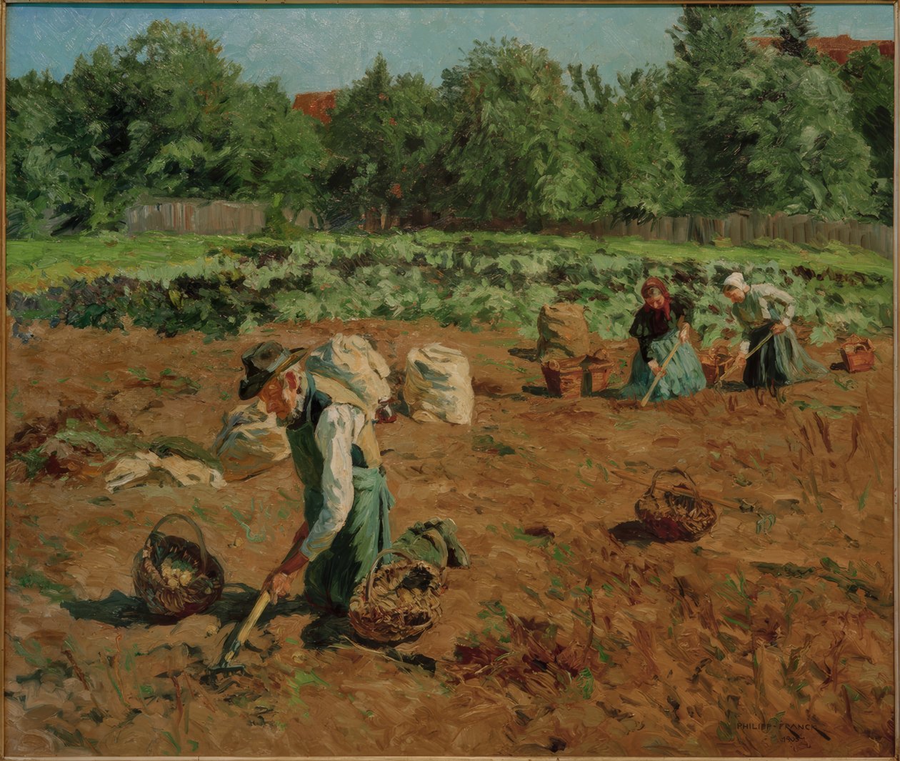 Burgonya betakarítás alkotó: Philipp Franck