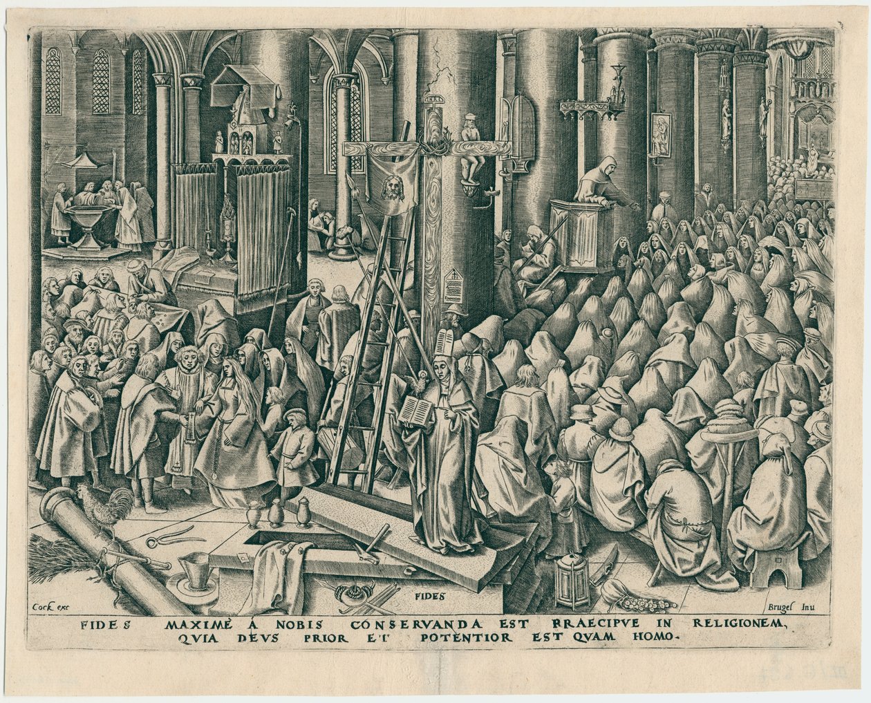 Fides hit a hét erényből, 1559. alkotó: Philipp Galle