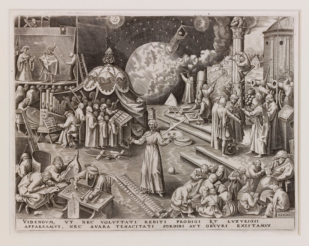 Temperantia Temperance a hét erényből, 1560. alkotó: Philipp Galle