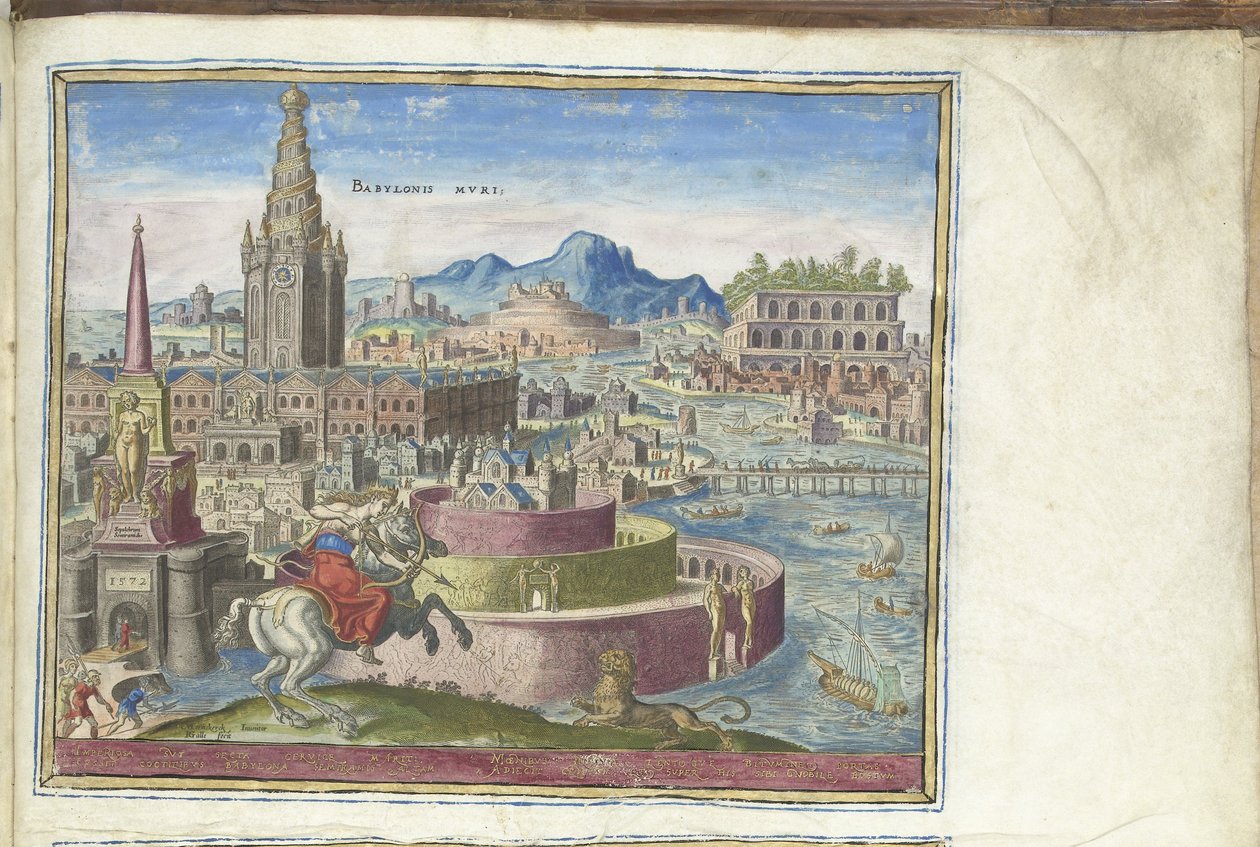 Babilon falai A világ nyolcadik csodája című sorozatból, 1572 alkotó: Philipp Galle