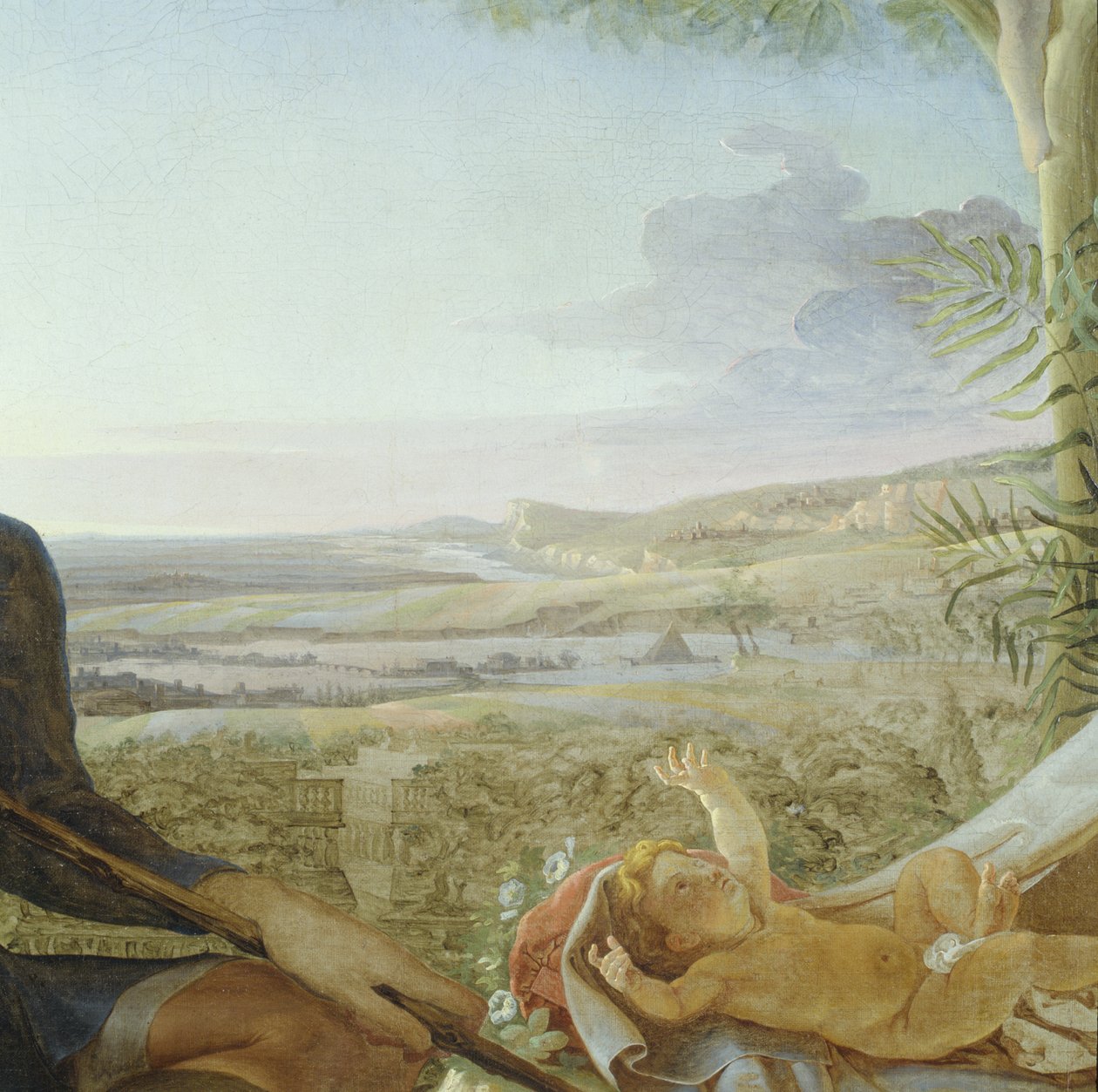 Krisztus gyermeke és tája a Pihenés útján Egyiptomba, 1805-06 (141645 részlete) alkotó: Philipp Otto Runge
