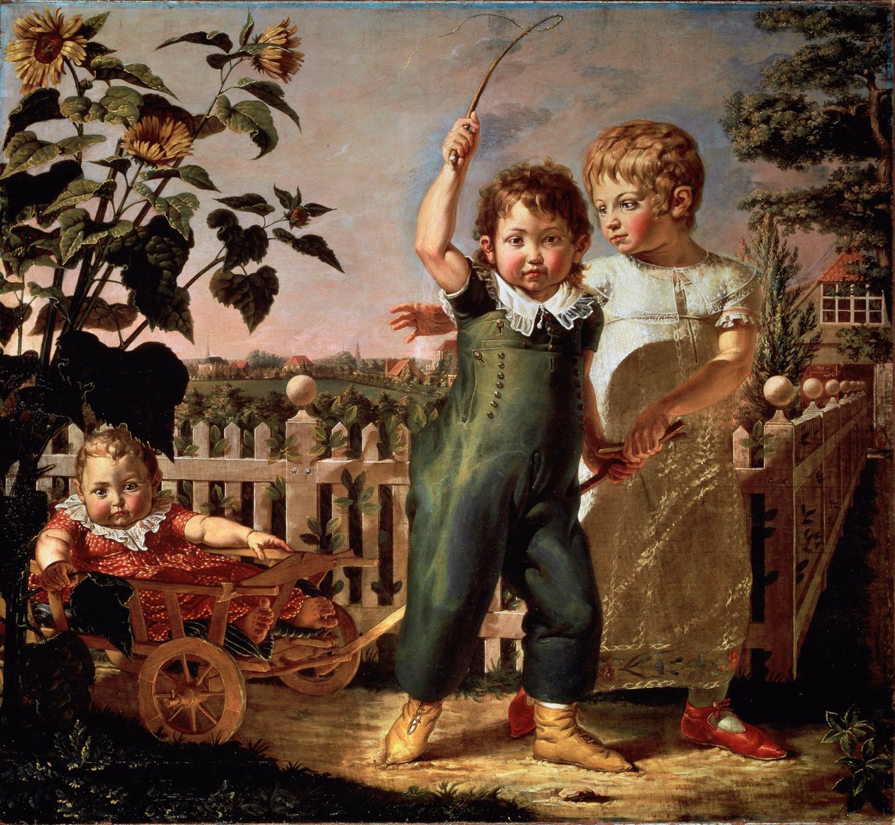 Gyermekportré Hulsenbeck Philipp Otto Runge (1777-1810) festménye 1805 V. 130,5x140,5 cm Hamburg, Kunsthalle alkotó: Philipp Otto Runge
