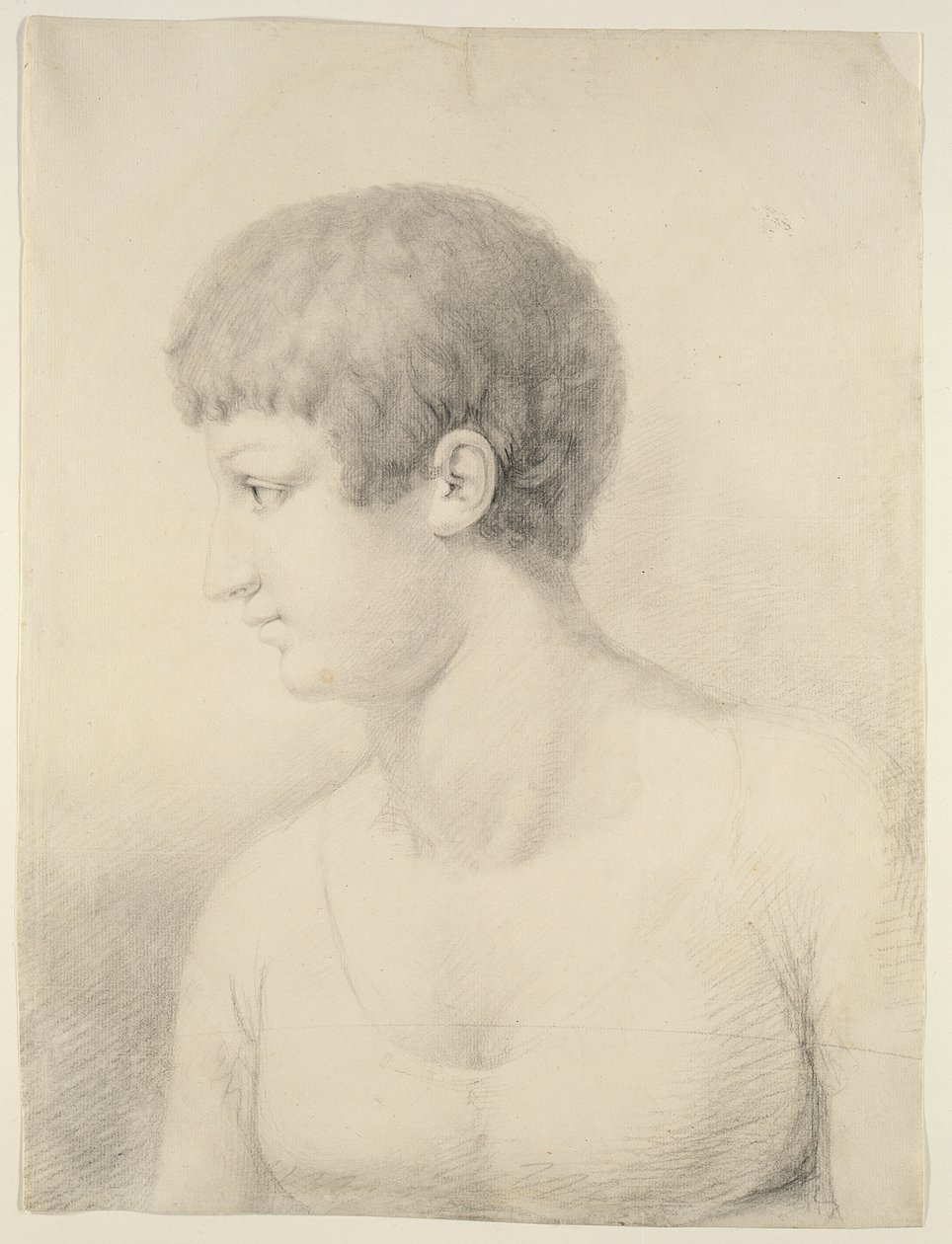 Pauline Runge portréja, 1801 (fekete kréta papíron) alkotó: Philipp Otto Runge
