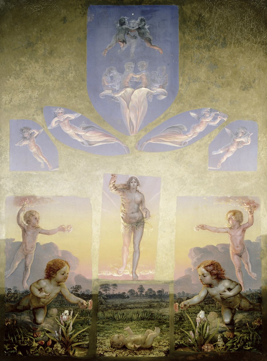 The Morning (második változat), 1808-1809 körül (olaj, vászon) (lásd: 147752) alkotó: Philipp Otto Runge